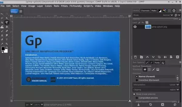 GImp con Íconos de Photoshop